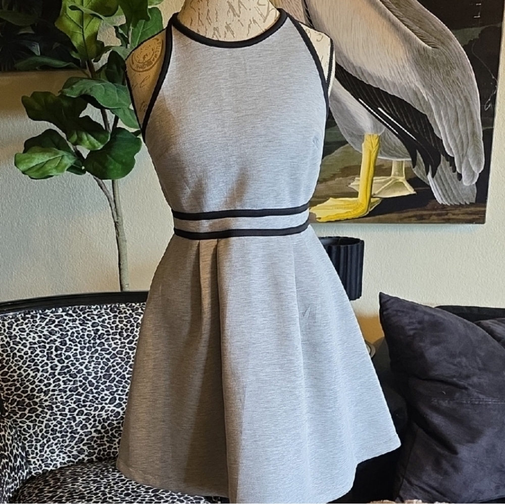 Mossimo Skater Scuba Fit And Flare Y2K Dress
